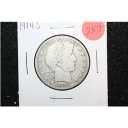 1914-S Barber Half Dollar