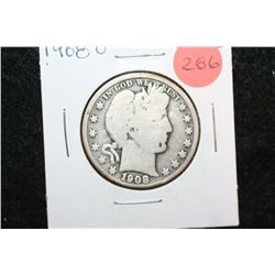 1908-O Barber Half Dollar