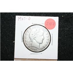 1907-O Barber Half Dollar