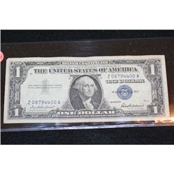 1957 US Silver Certificate $1; Blue Seal
