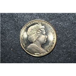 2008 British Virgin Islands $5 Olympic Titanium Foreign Coin