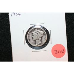 1936 Mercury Dime