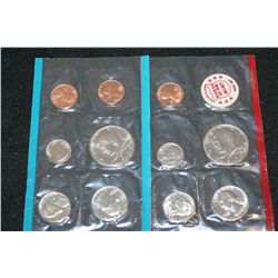 1972 US Mint Coin Set; P&D Mints; UNC