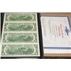 Image 2 : 2003 US Federal Reserve Note $2; Atlanta GA Reserve; Lot of 4; Uncut Bills