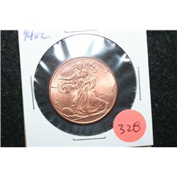 Golden State Mint Copper Round; .999 Fine Copper 1/4 Oz.