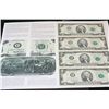 Image 1 : 1995 US Federal Reserve Note $2; Atlanta GA Reserve; Lot of 4; Uncut Bills