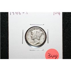 1945-S Mercury Dime