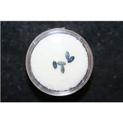 Loose Blue Gemstones; Lot of 5