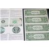 Image 2 : 1985 US Federal Reserve Note $1; San Francisco CA Reserve; Lot of 4; Uncut Bills
