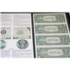 Image 2 : 1988 US Federal Reserve Note $1; Philadelphia PA Reserve; Lot of 4; Uncut Bills