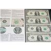 Image 1 : 1988-A US Federal Reserve Note $1; San Francisco CA Reserve; Lot of 4; Uncut Bills