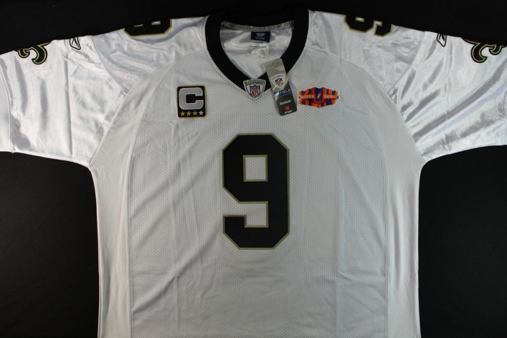 Drew brees super bowl jersey authentic Clearance