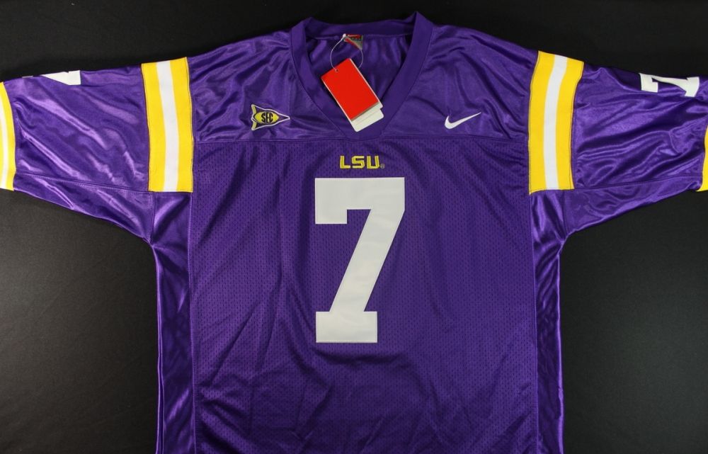 LSU Tyrann Mathieu Authentic Signed White Pro Style Framed Jersey JSA