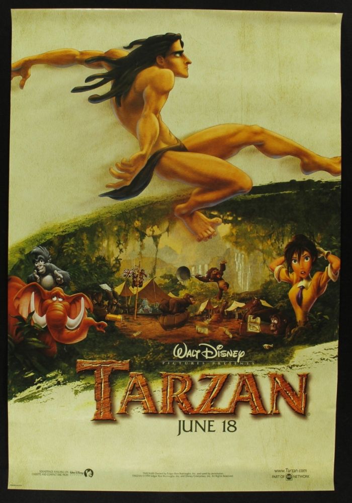 Tarzan Walt Disney 1999 Movie Poster Tarzan Walt Disney 1999 Movie Poster