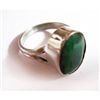 Image 1 : Natural 18.70 ctw Emerald Oval Ring .925 Sterling