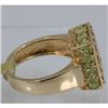 Image 2 : Genuine  3.6 ctw  Peridot Ring  14KT Yellow Gold