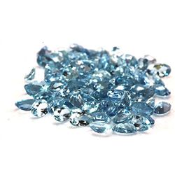 Natural Aqua Marine Oval Cut AAA 6x4mm 138pcs 50.28 ctw