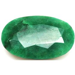 African Emerald Loose Gems 71.21ctw Oval Cut