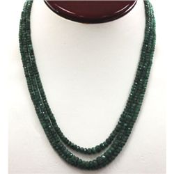 Emerald round 4 rows 165.27 ctw Necklace