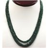 Image 1 : Emerald round 4 rows 165.27 ctw Necklace