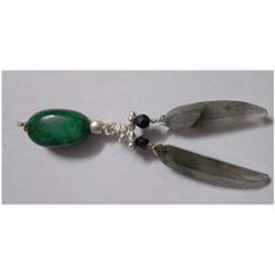 Natural 20.55ct Emerald/Semi Precious Pendant .925 Ster