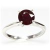 Image 1 : Natural 3ctw Ruby .925 Sterling Silver Ring