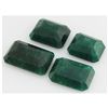 Image 1 : Emerald 434ct Loose Gemstone Mix Sizes Emerald Cut