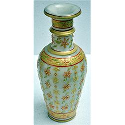 Marble Golden Color Flower Vase size 12in.