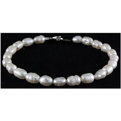 46.65ctw Philippines 8.0inches Rice FW Pearl Bracelet