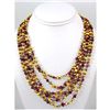 Image 1 : 316.50ctw Freshwater Multi-Color Pearl Necklace