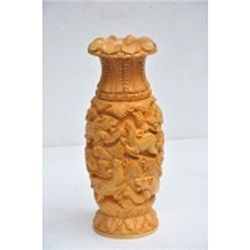 Haldu Wood Flower Vase size 10in.x4.5in.