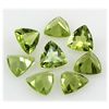 Image 1 : Peridot 5.38 ctw Loose Gemstone 6x6mm Trillion Cut