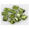 Image 2 : Peridot 17.19 ctw Loose Gemstone 8x6mm Emerald Cut
