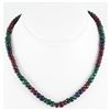 Image 1 : 234.46ct Natural Multi-Color Rondelles Necklace