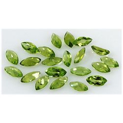 Peridot 12.61 ctw Loose Gemstone 4x8mm Marquise Cut