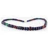 Image 2 : 239.63ctw Natural Mutli-Color Rondelles Necklace