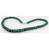 Image 2 : 280.45ctw Natural Emerald Rondelles Necklace