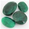 Image 1 : Emerald 437.5ct Loose Gemstone Mix Sizes Oval Cut