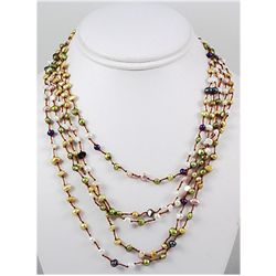 154.88ctw Freshwater Multi-Color Pearl Necklace