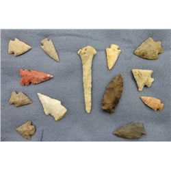 Display of 13 Arrowheads