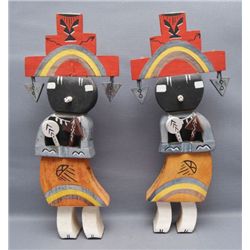 TWO JEMEZ KACHINAS