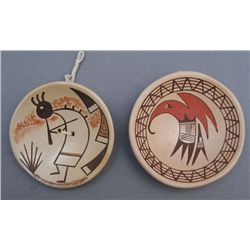 TWO SMALL HOPI PLATES