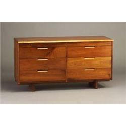 Fine GEORGE NAKASHIMA eight-drawer walnut cab