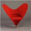 VERNOR PANTON Heart Chair upholstered in orig