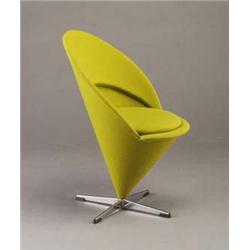 VERNOR PANTON Cone Chair upholstered in origi