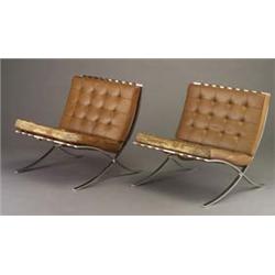 Pair of MIES VAN DER ROHE for KNOLL Barcelona