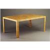 DUNBAR oak burl veneer extension dining table