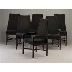 Six DUNBAR dining chairs, four side- and two