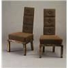 Image 1 : Pair of JAMES MONT tall back side chairs, eac