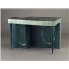 Image 1 : Unusual JAMES MONT teal and silver limed-oak